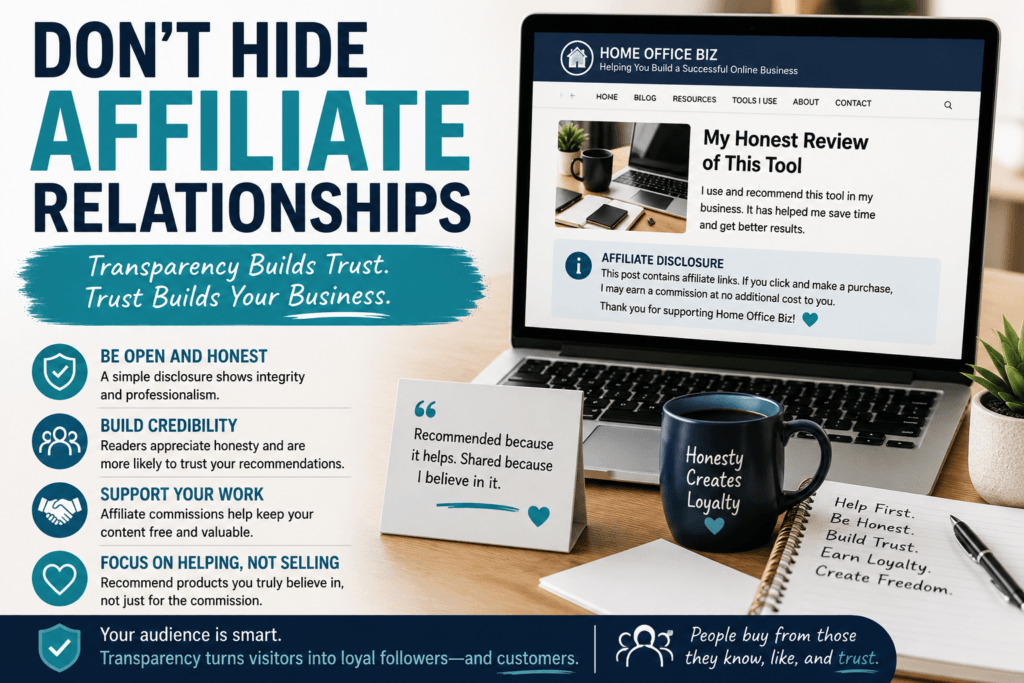 Don't Hide Affiliate Relationships